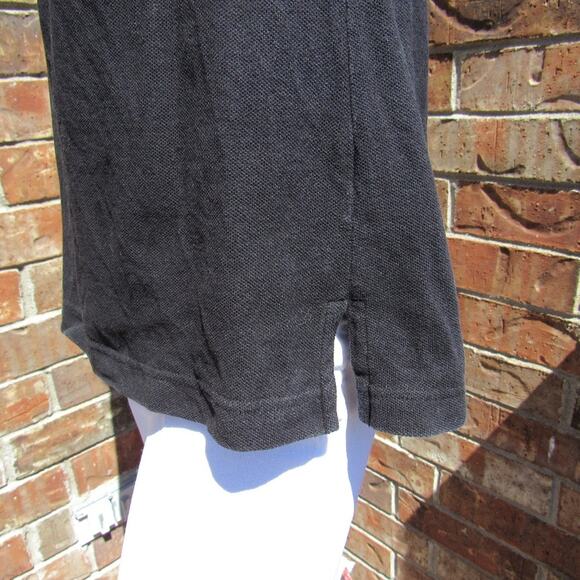 MICHAEL Michael Kors Black Pique Sleeveless Ruffle Tie Neck Split Hem Tank Top M - Picture 10 of 15